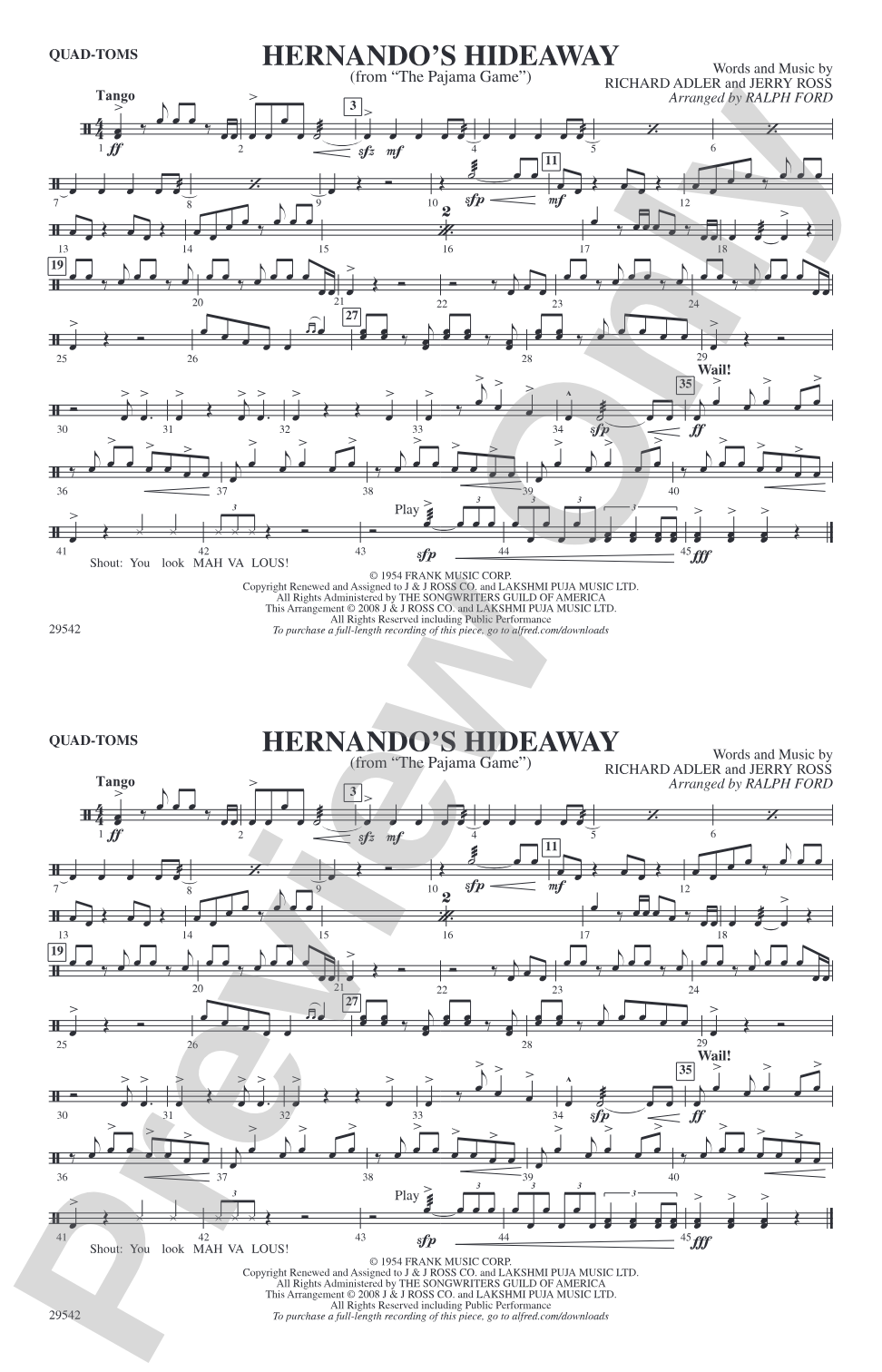 Hernando's Hideaway: Quad-Toms