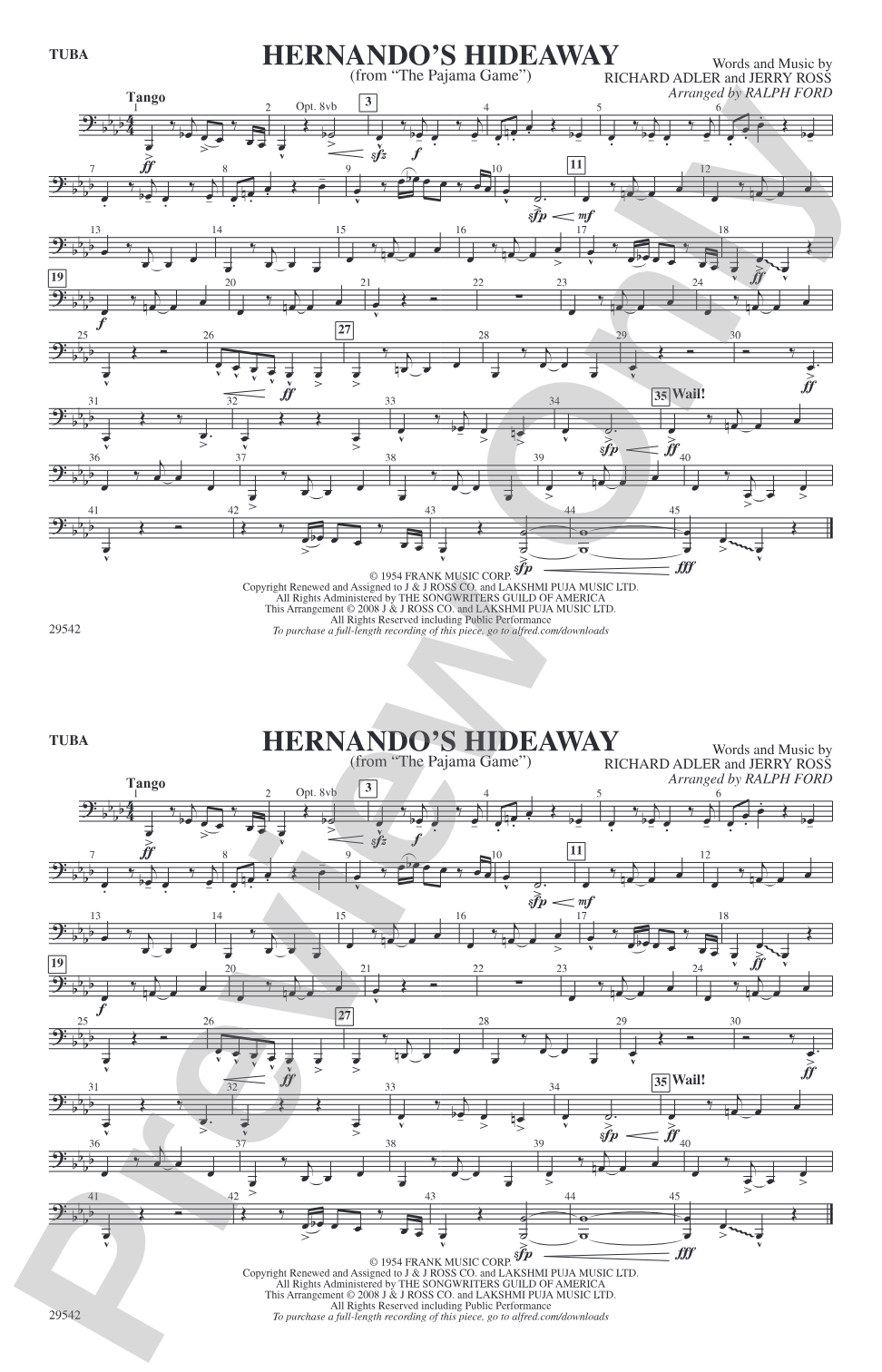 Hernando's Hideaway: Tuba