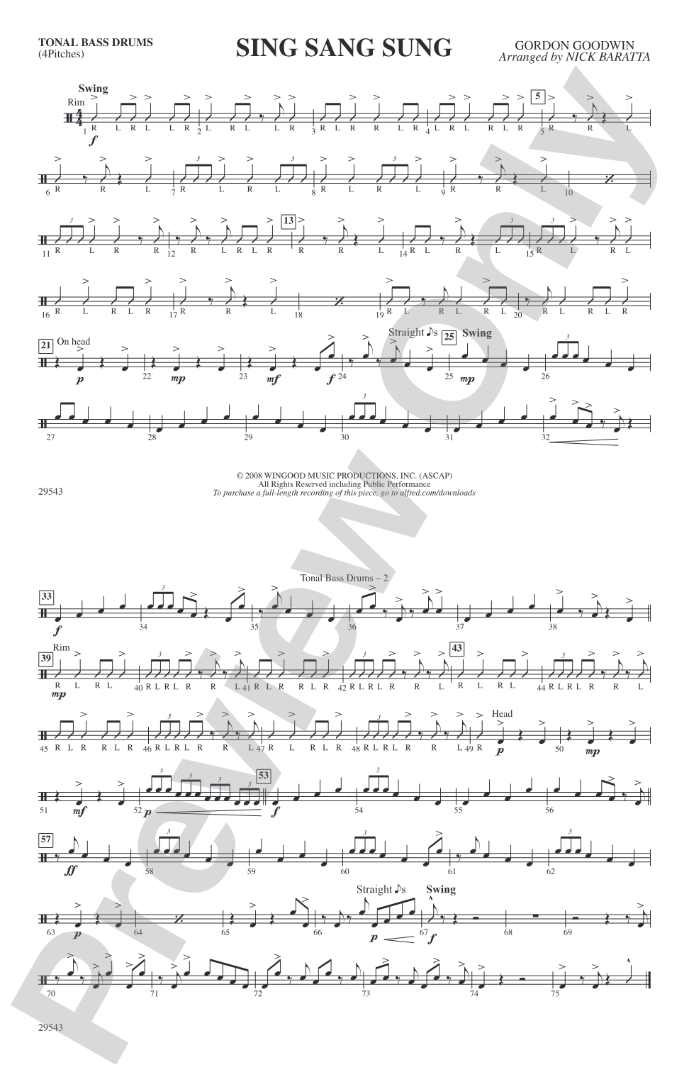 Sing Sang Sung: Tonal Bass Drum