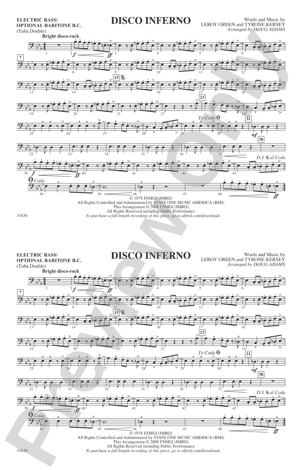 Disco Inferno: Electric Bass