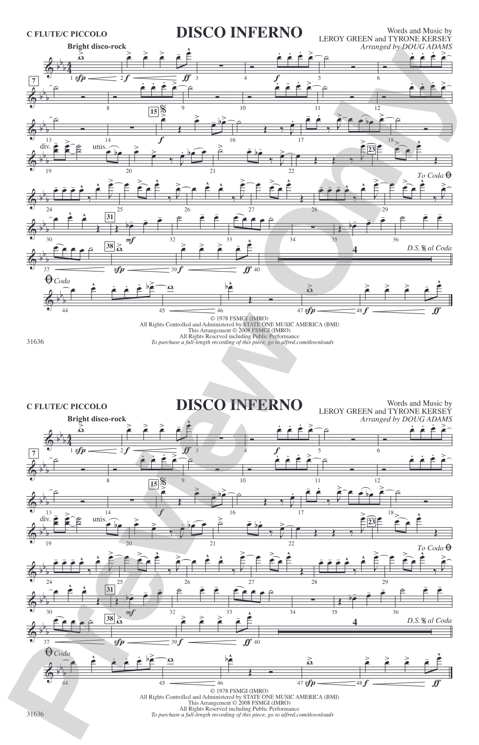 Disco Inferno: Flute