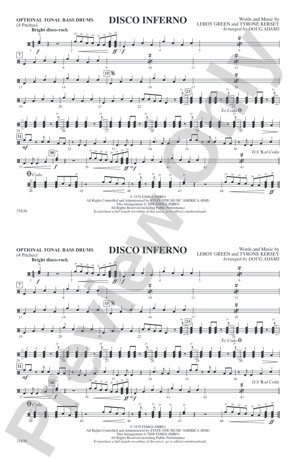 Disco Inferno: Tonal Bass Drum