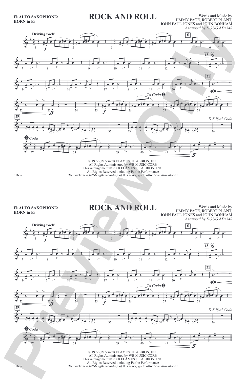 Rock and Roll: E-flat Alto Saxophone