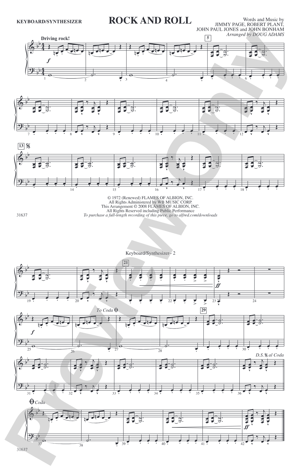 Rock and Roll: Keyboard/Synthesizer