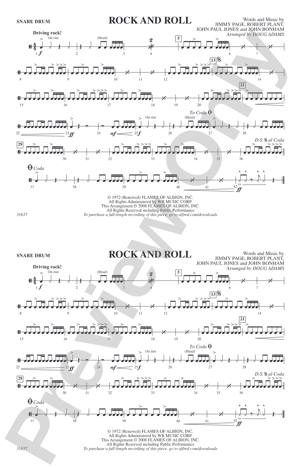 Rock and Roll: Snare Drum