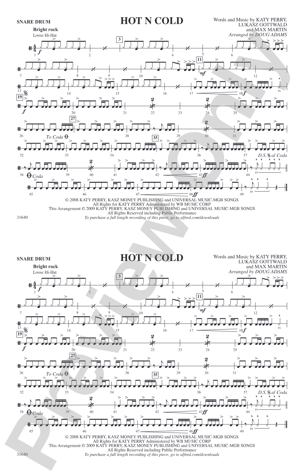 Hot N Cold: Snare Drum