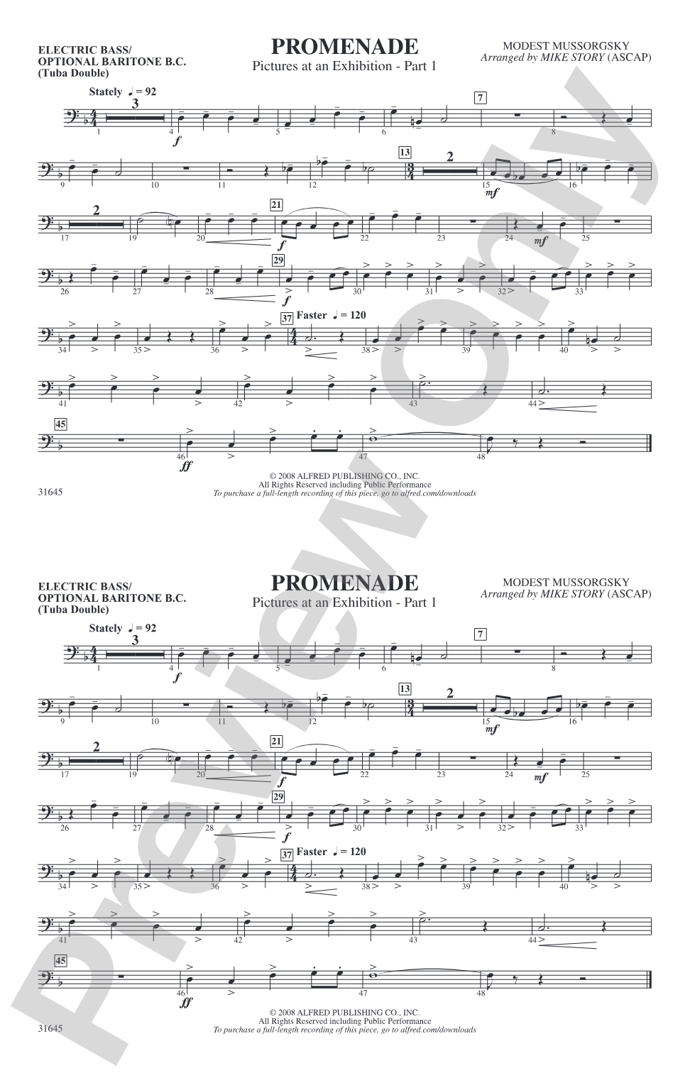 Promenade: Electric Bass