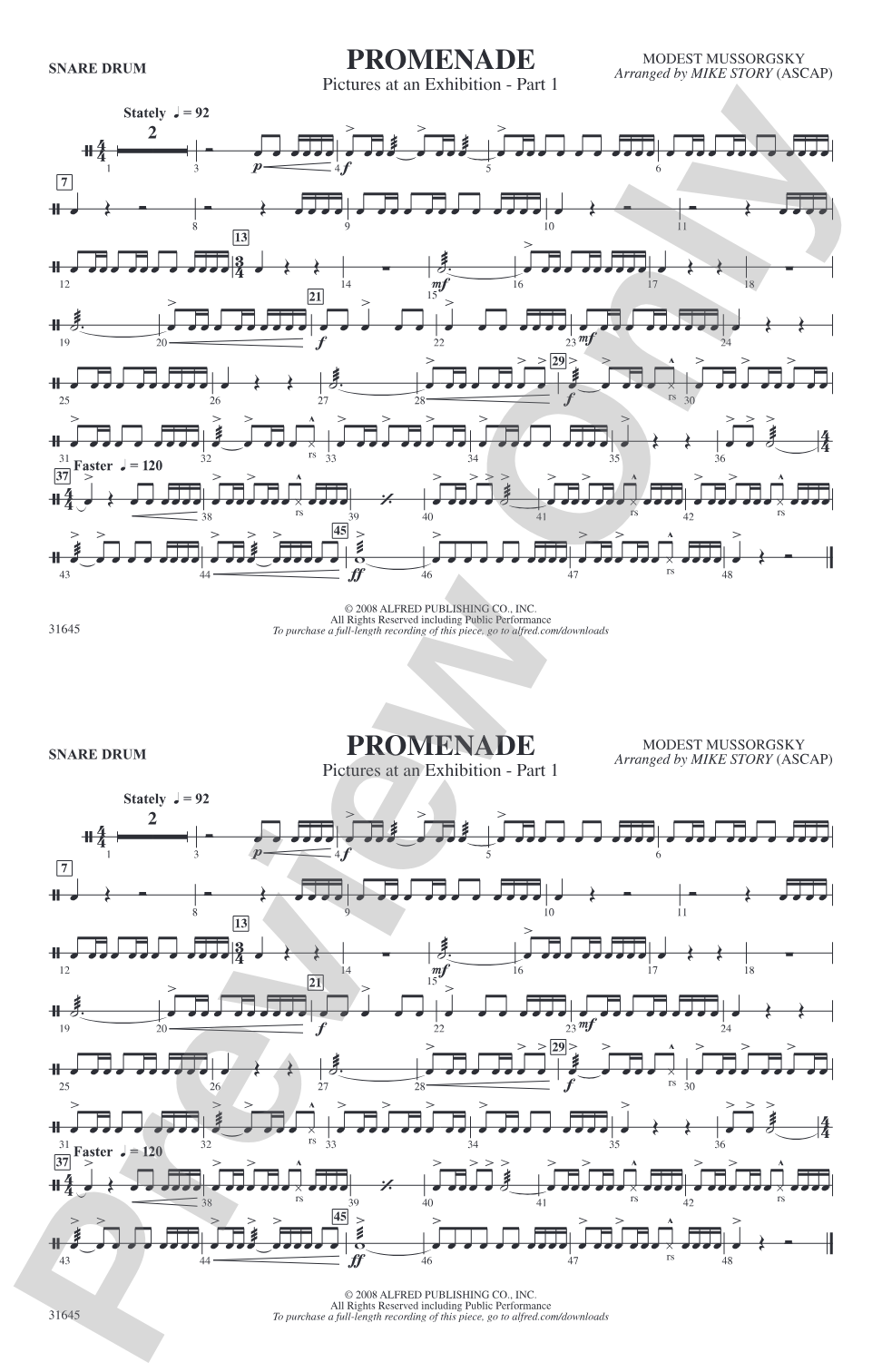Promenade: Snare Drum