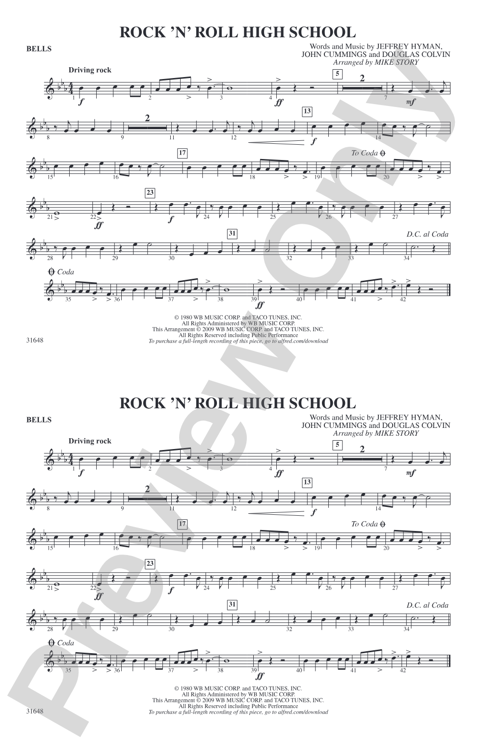 Rock 'N' Roll High School: Bells