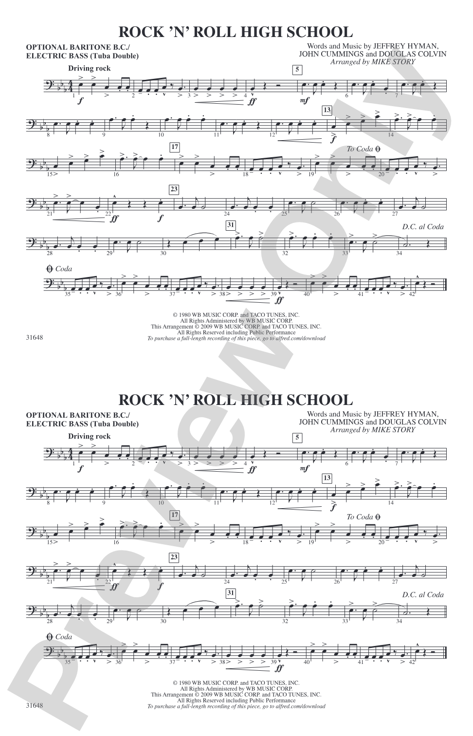 Rock 'N' Roll High School: Electric Bass