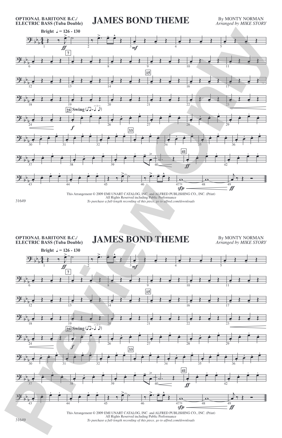 James Bond Theme: Electric Bass
