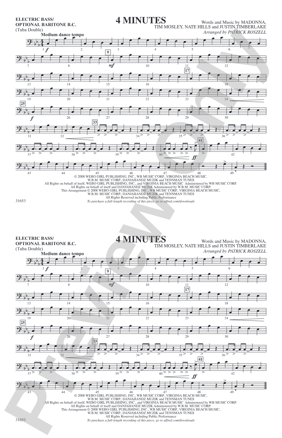 4 Minutes: Electric Bass