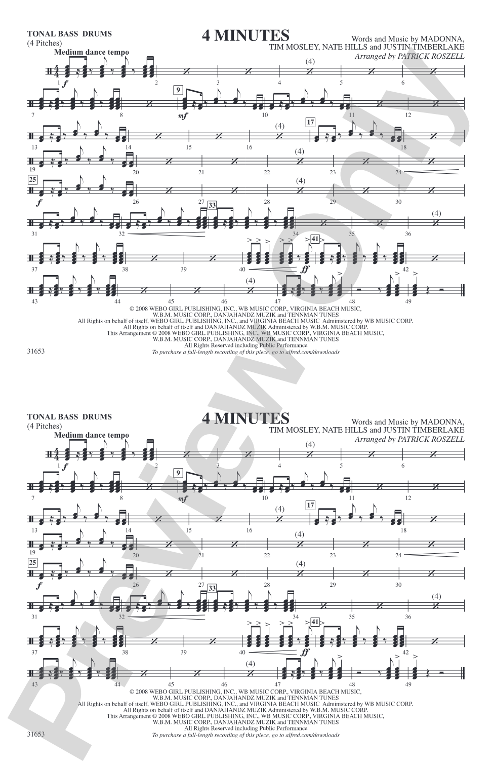 4 Minutes: Tonal Bass Drum