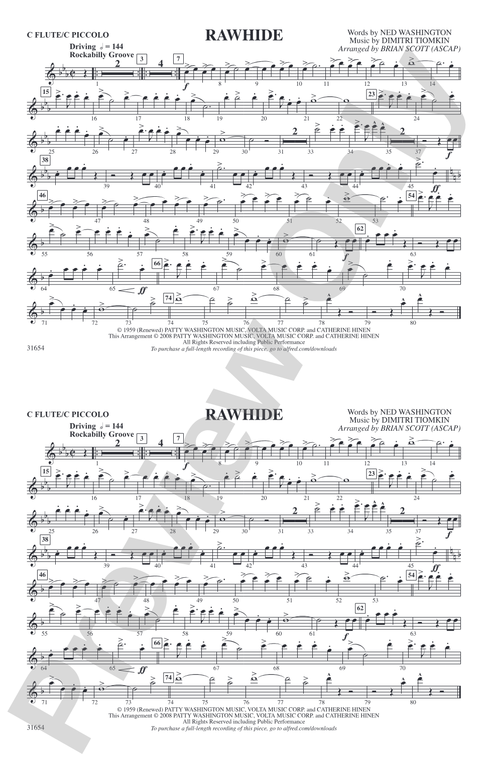 Rawhide: Flute