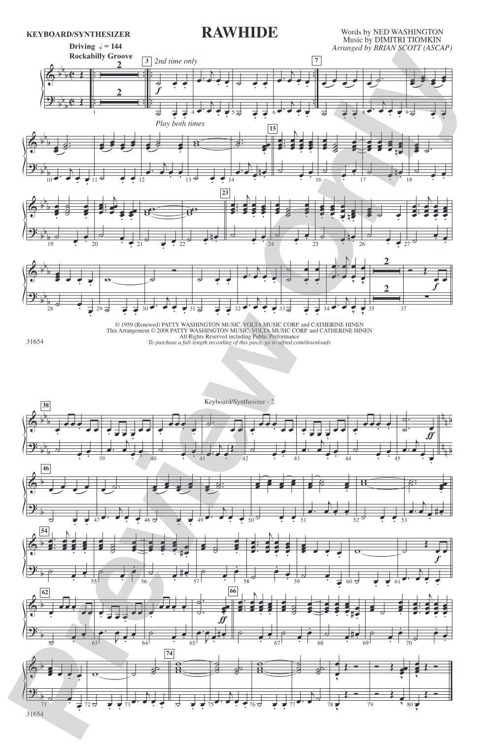 Rawhide: Keyboard/Synthesizer