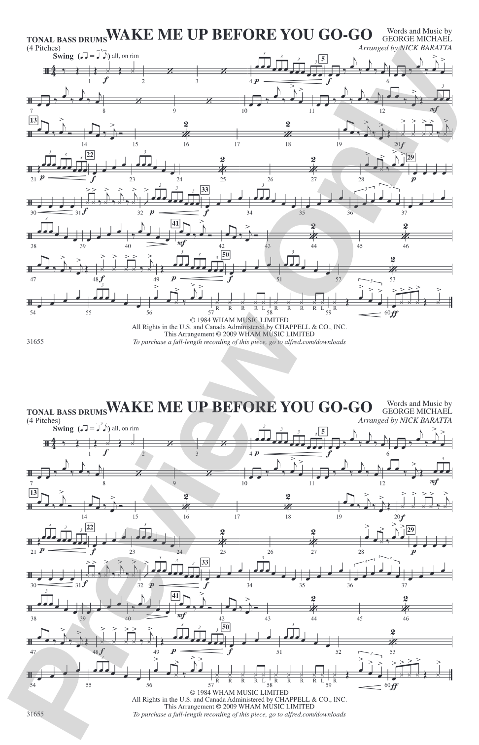 Wake Me Up Before You Go-Go: Tonal Bass Drum