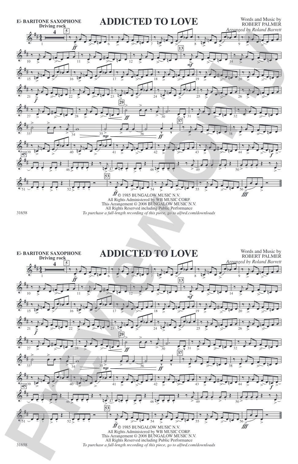 Addicted to Love: E-flat Baritone Saxophone