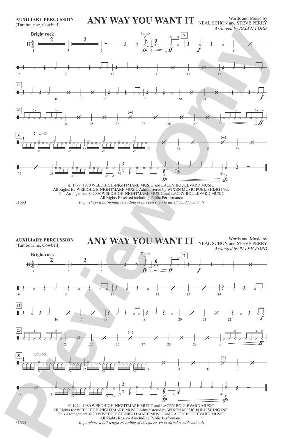 Any Way You Want It: Auxiliary Percussion