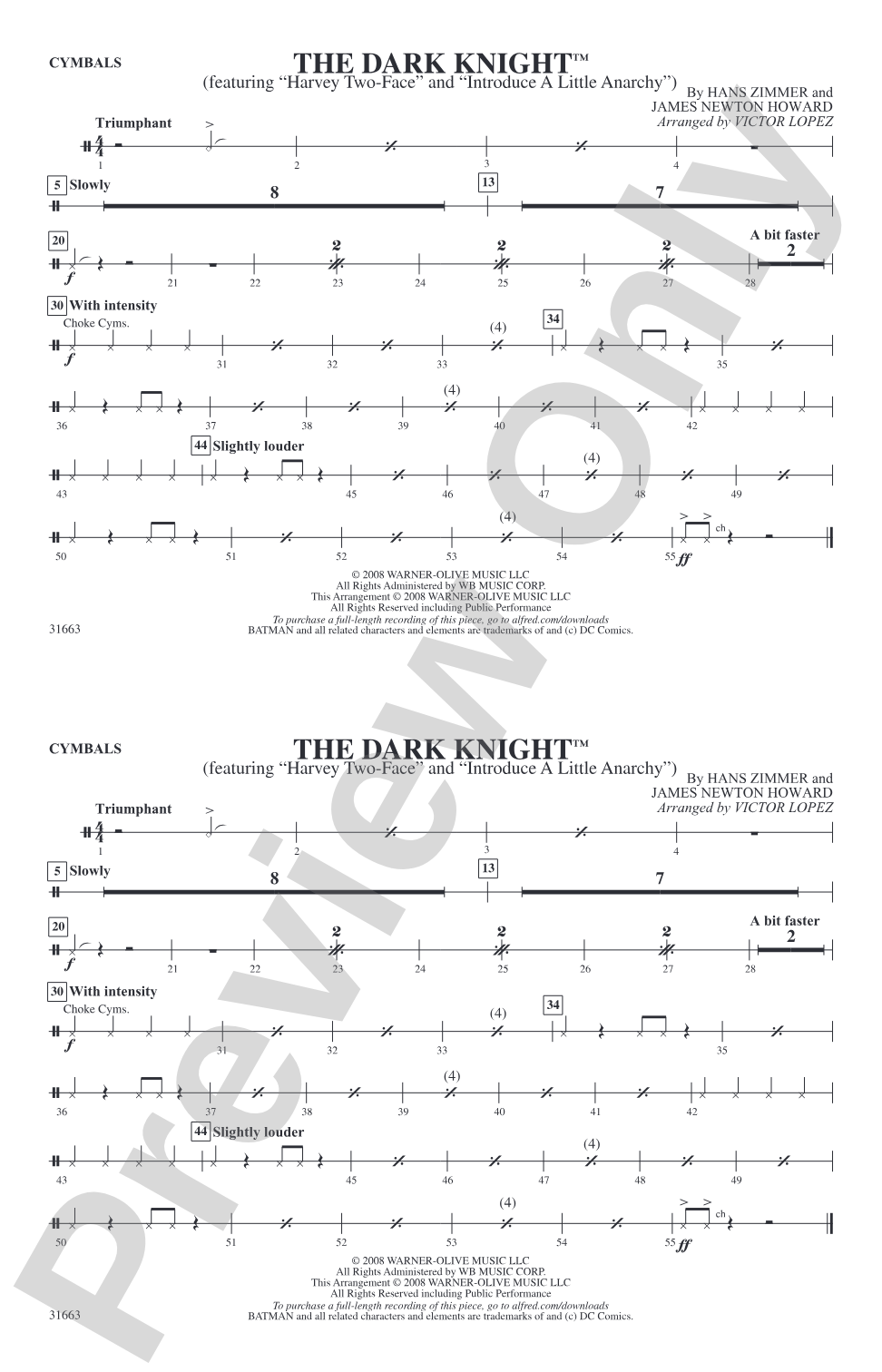 The Dark Knight: Cymbals