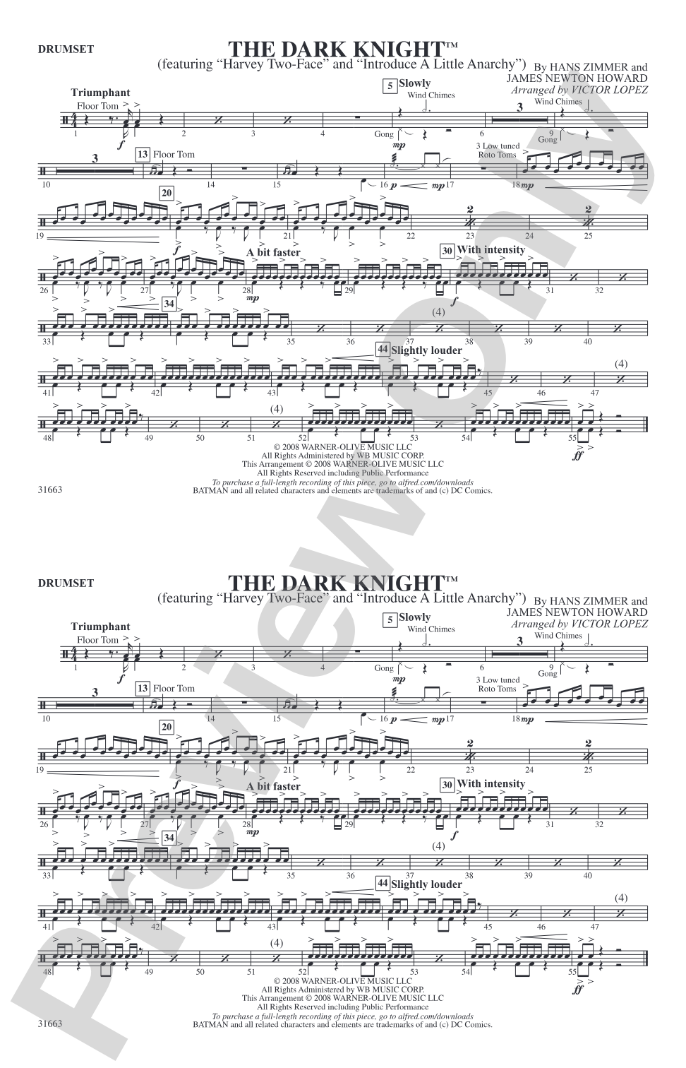 The Dark Knight: Drumset