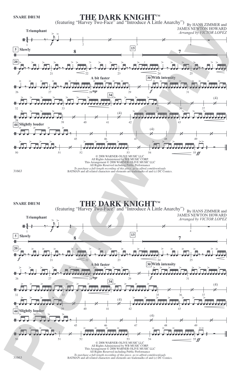 The Dark Knight: Snare Drum
