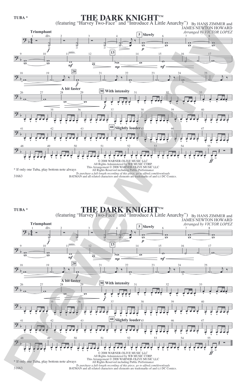 The Dark Knight: Tuba