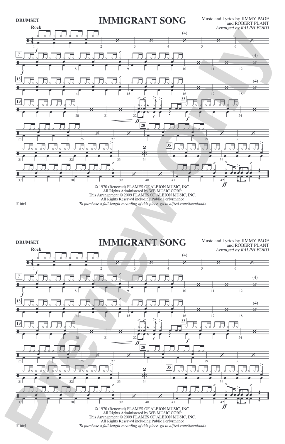 Immigrant Song: Drumset
