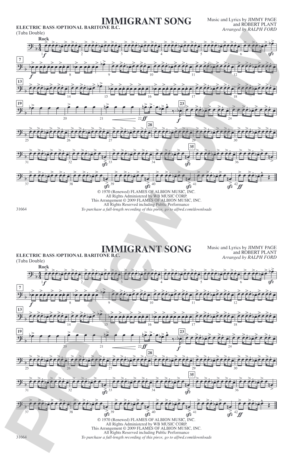 Immigrant Song: Electric Bass