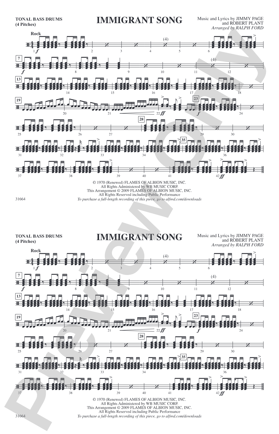 Immigrant Song: Tonal Bass Drum