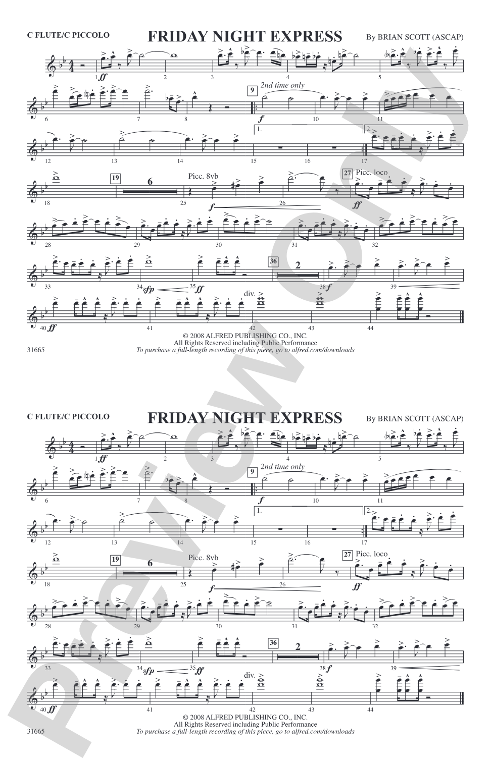 Friday Night Express: Flute