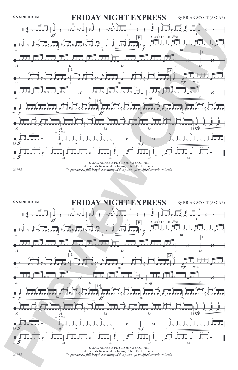 Friday Night Express: Snare Drum