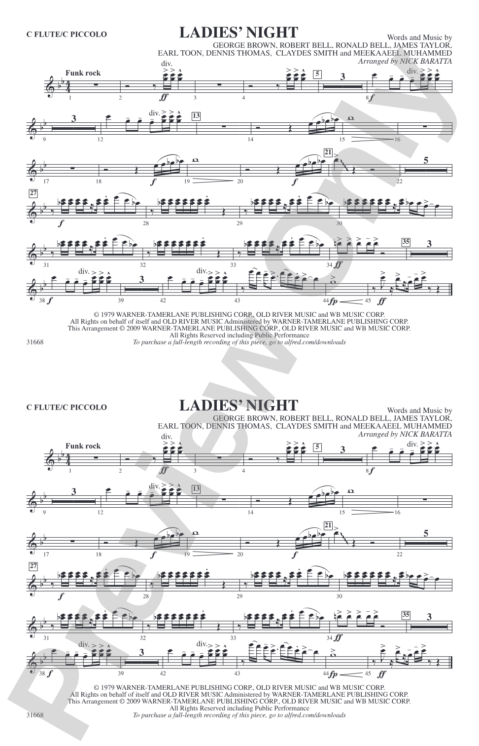 Ladies' Night: Flute