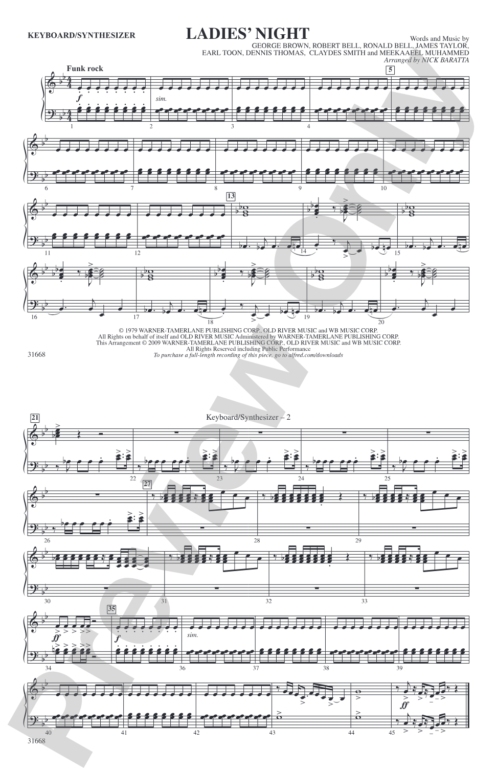 Ladies' Night: Keyboard/Synthesizer