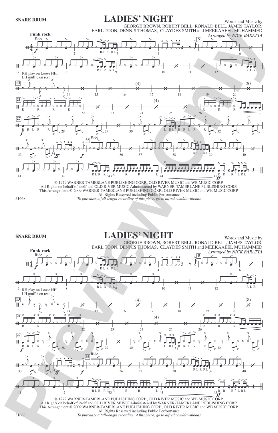 Ladies' Night: Snare Drum