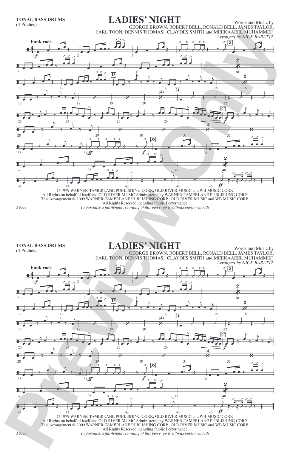 Ladies' Night: Tonal Bass Drum