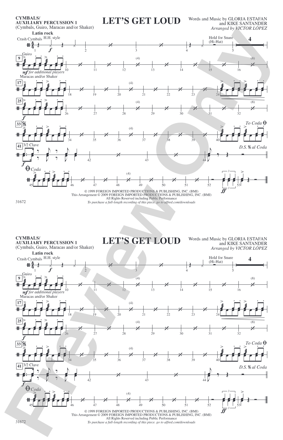 Let's Get Loud: Auxiliary Percussion 1