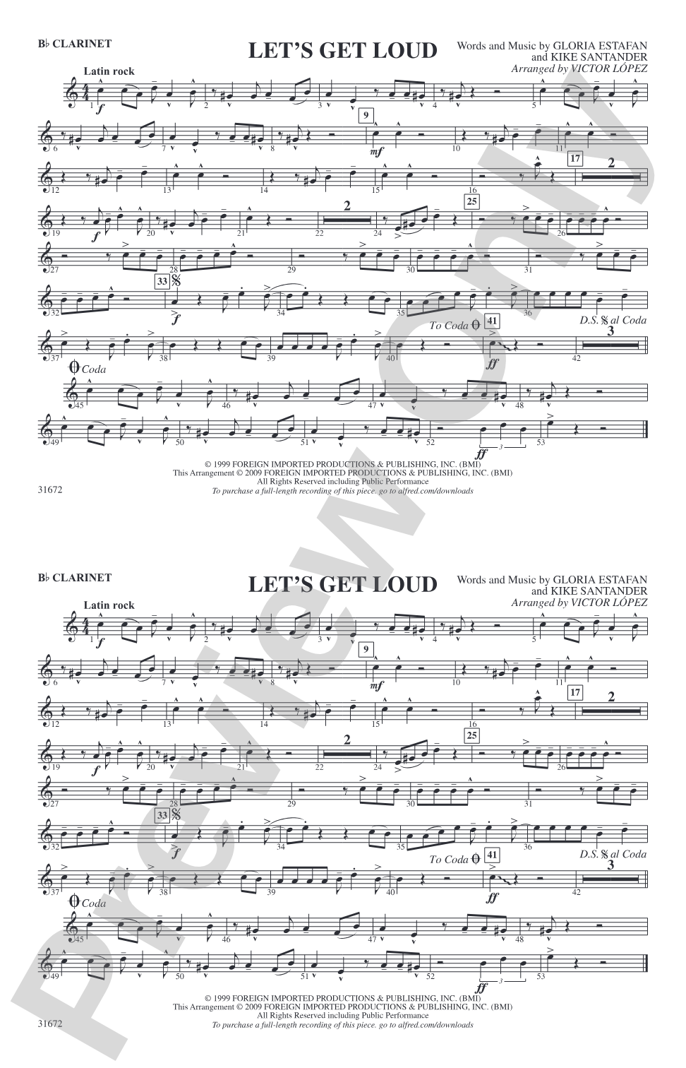 Let's Get Loud: 1st B-flat Clarinet