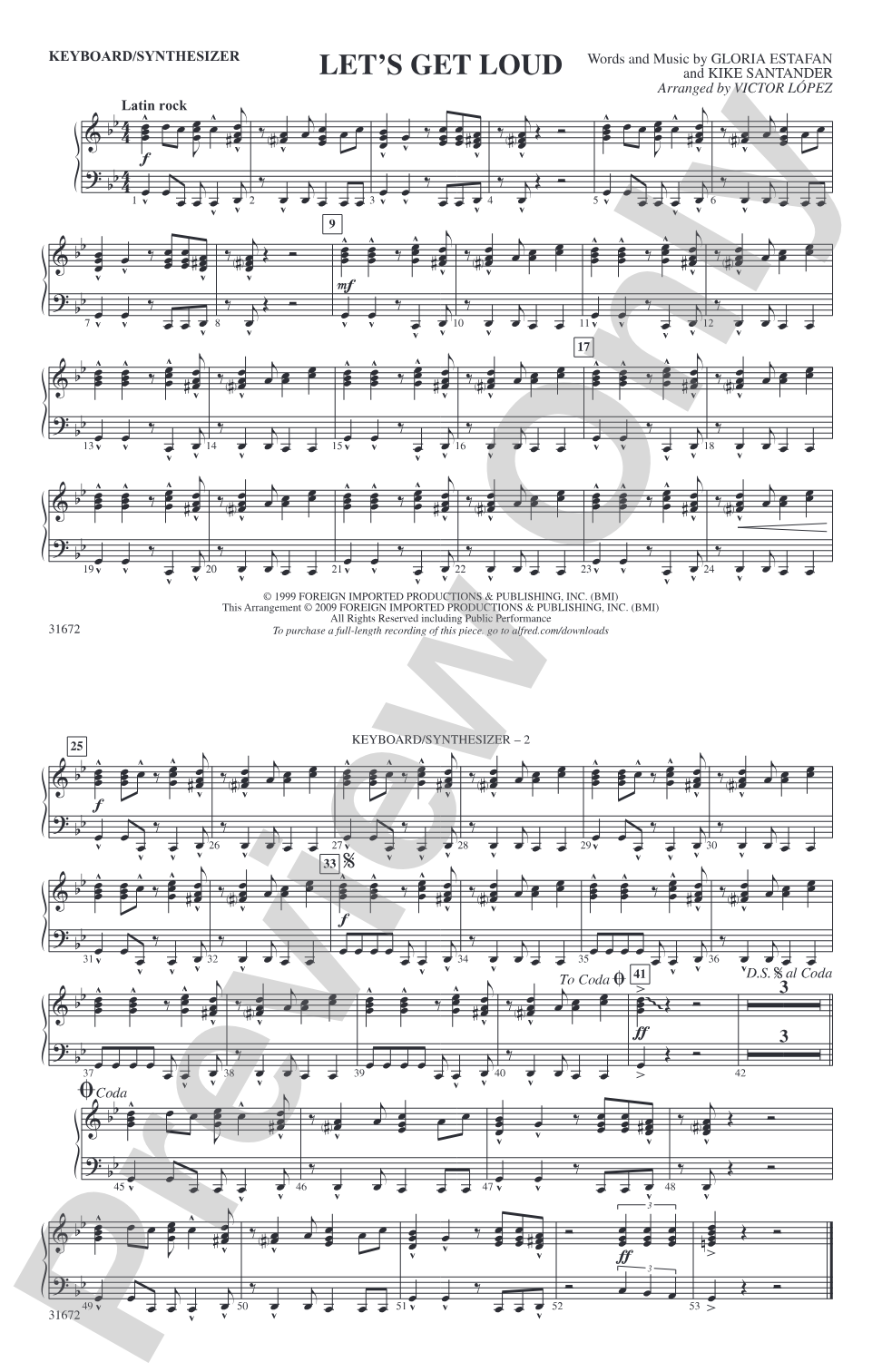 Let's Get Loud: Keyboard/Synthesizer