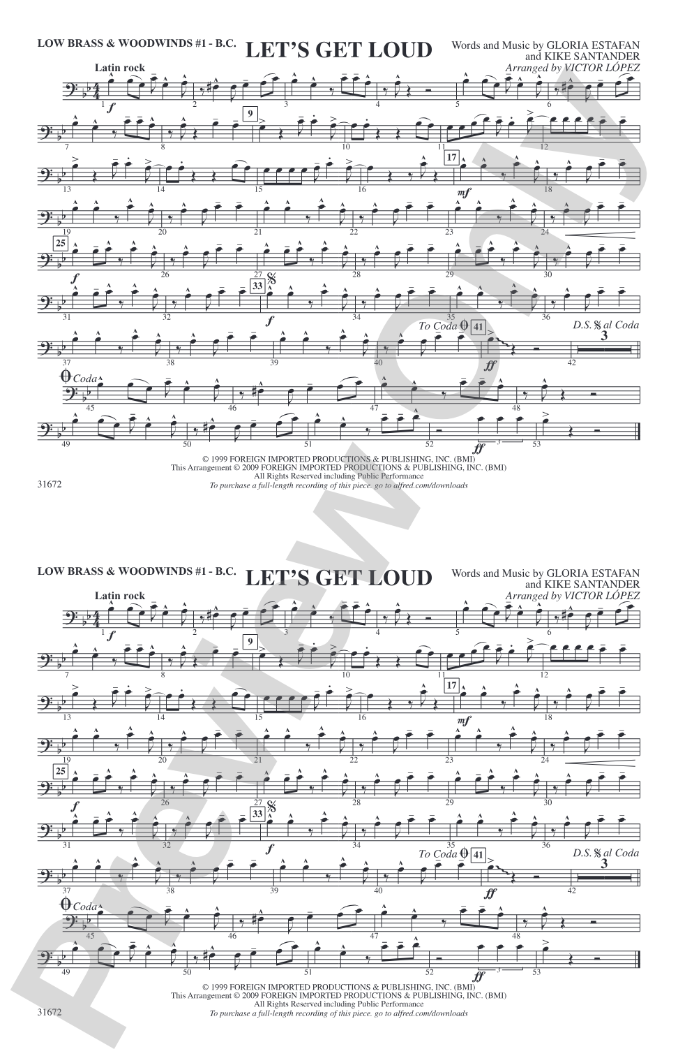 Let's Get Loud: Low Brass & Woodwinds #1 - Bass Clef