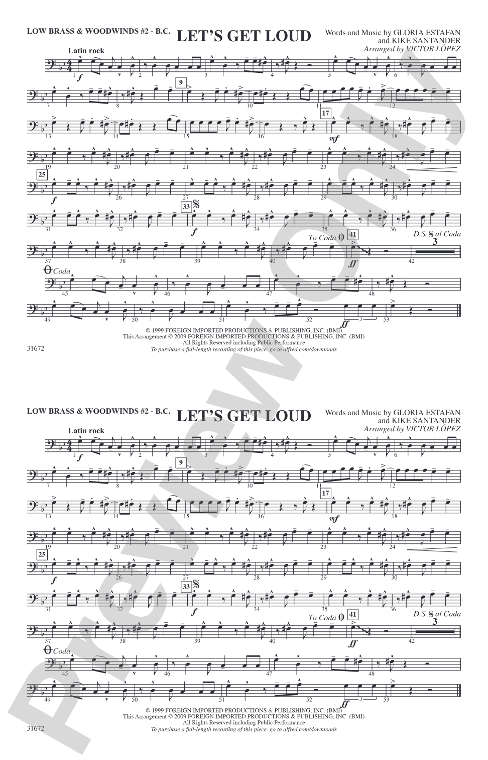 Let's Get Loud: Low Brass & Woodwinds #2 - Bass Clef