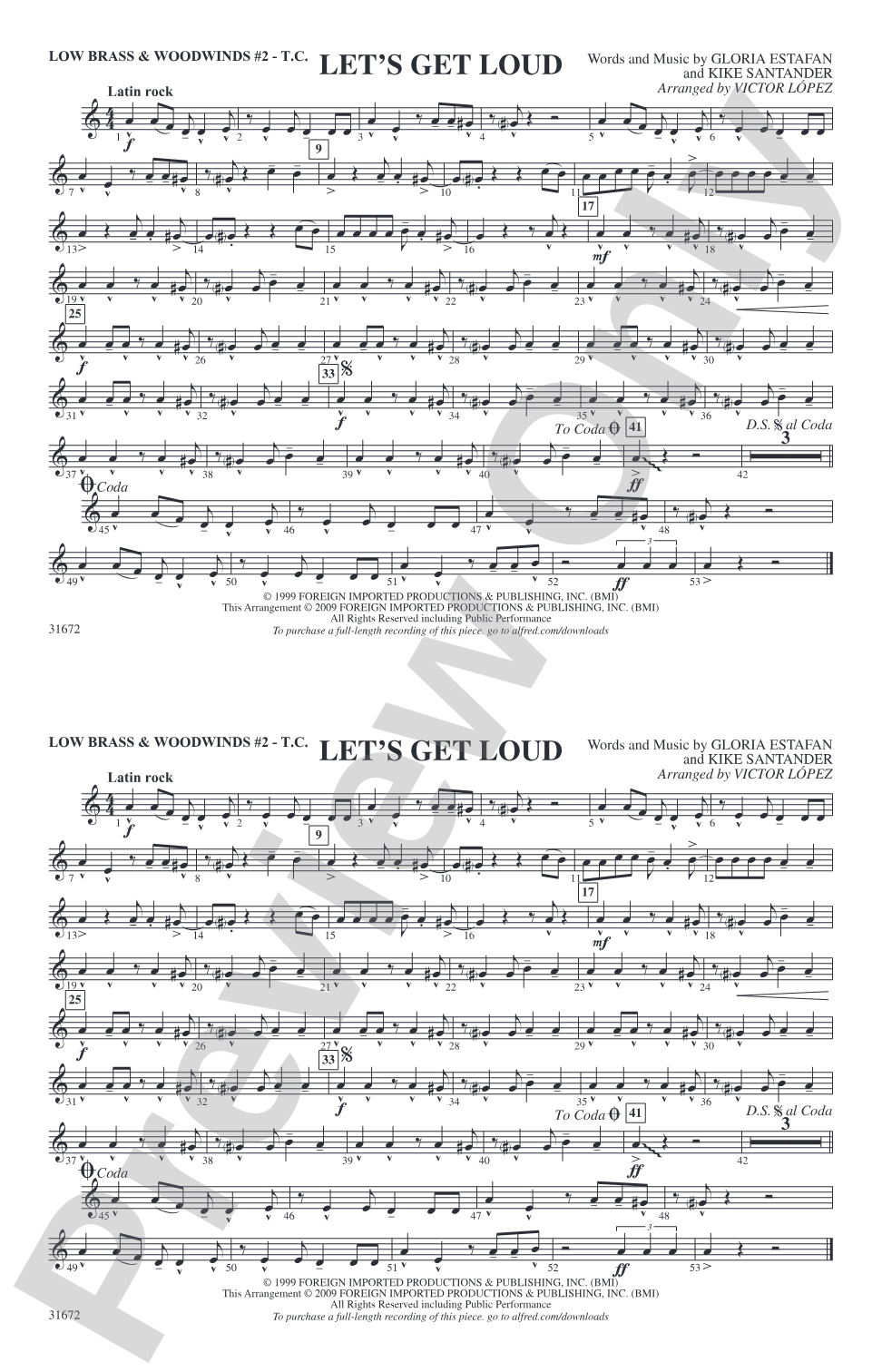 Let's Get Loud: Low Brass & Woodwinds #2 - Treble Clef