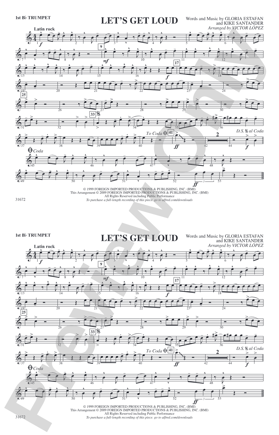 Let's Get Loud: 1st B-flat Trumpet