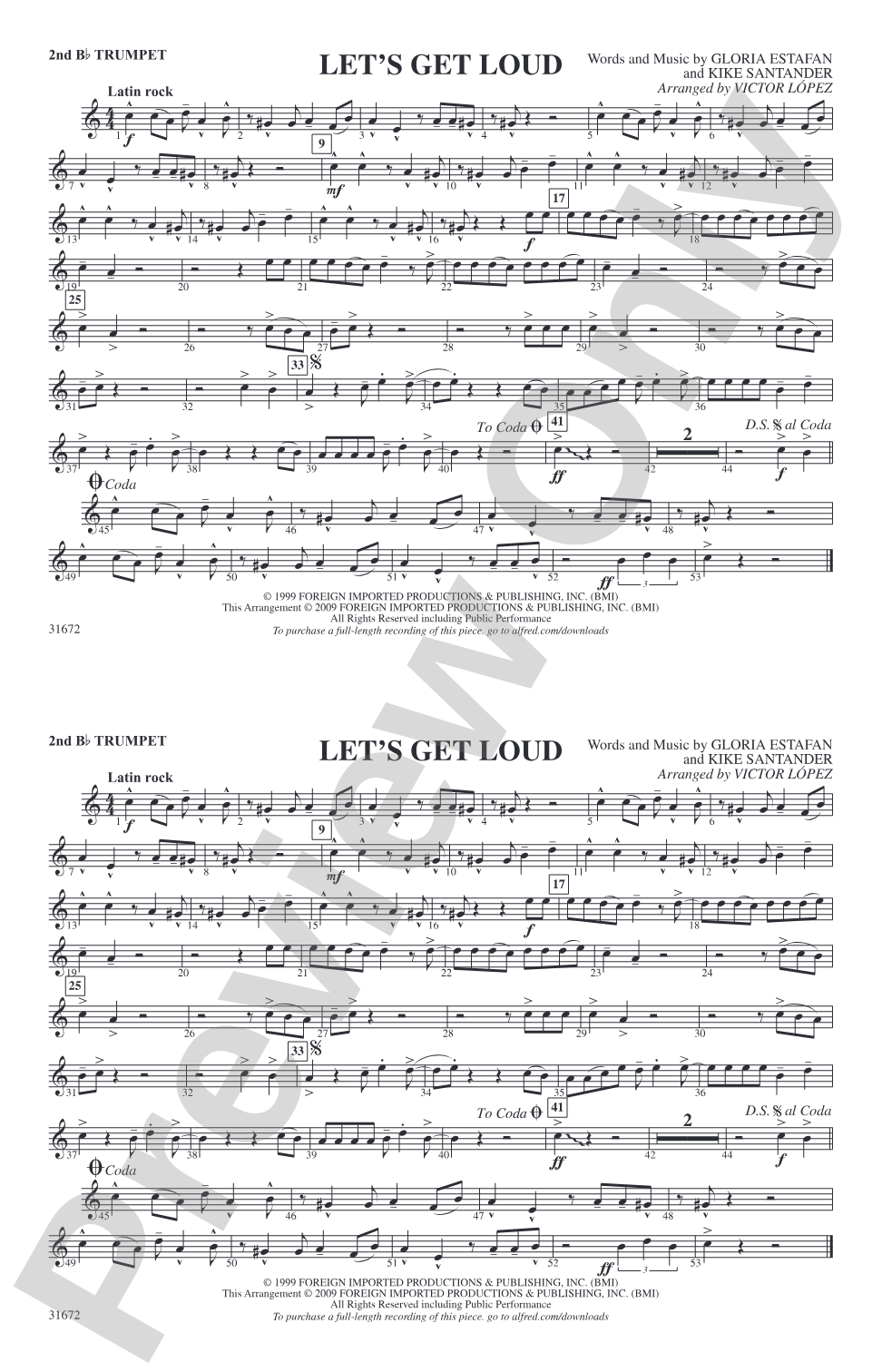 Let's Get Loud: 2nd B-flat Trumpet