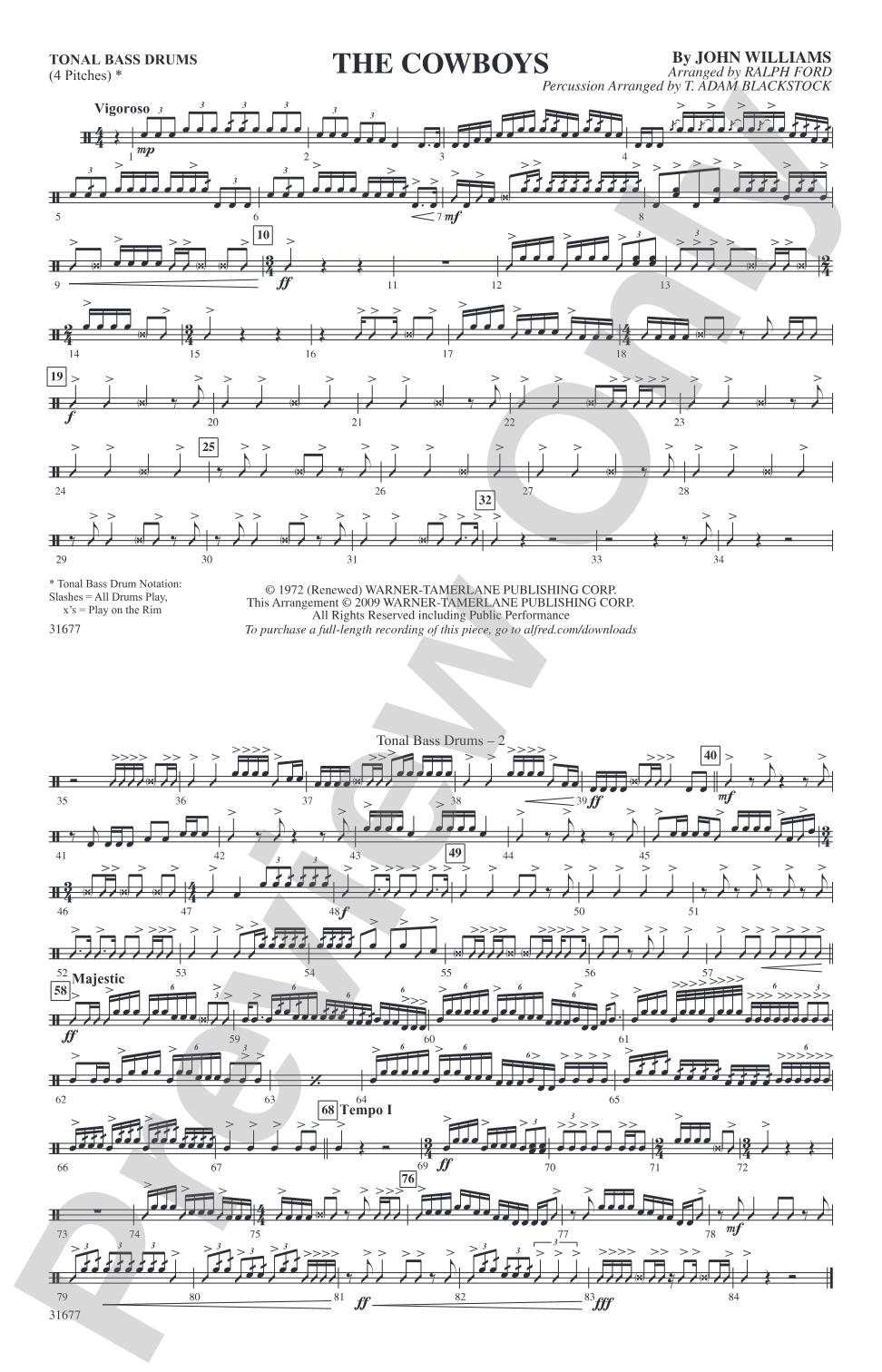 The Cowboys: Tonal Bass Drum