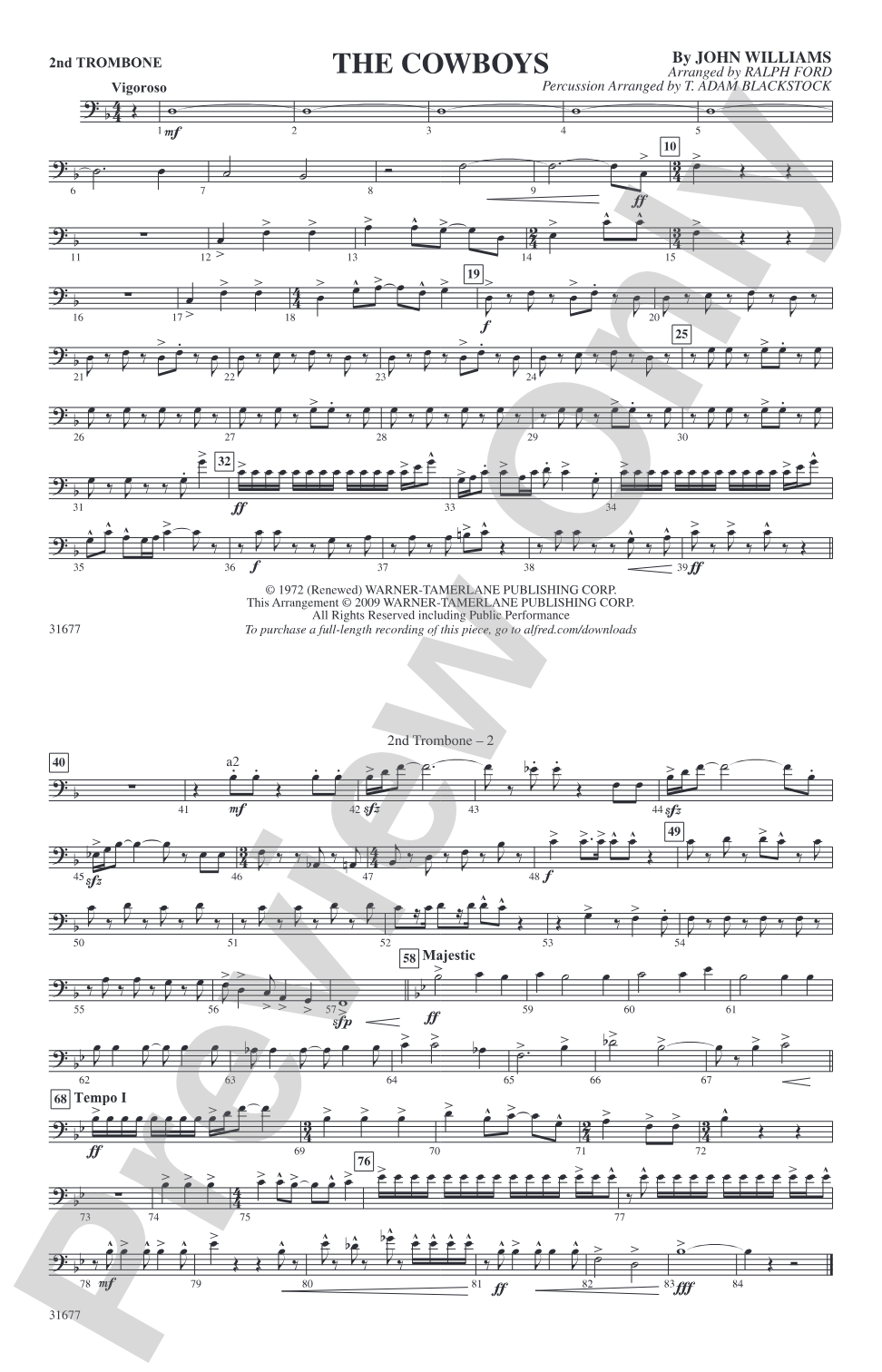 The Cowboys: 2nd Trombone