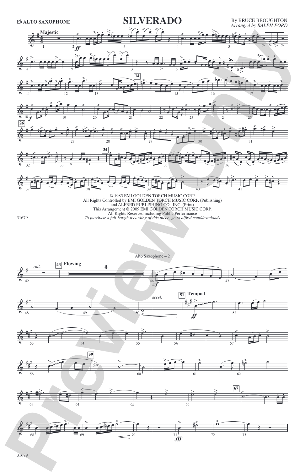 Silverado: E-flat Alto Saxophone