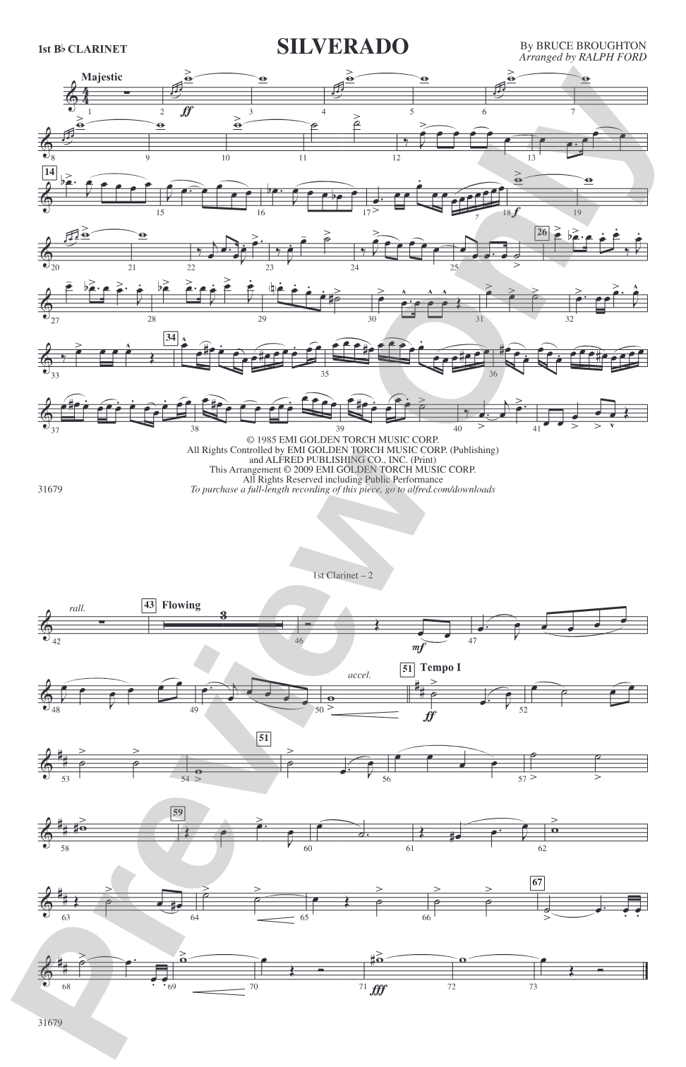 Silverado: 1st B-flat Clarinet