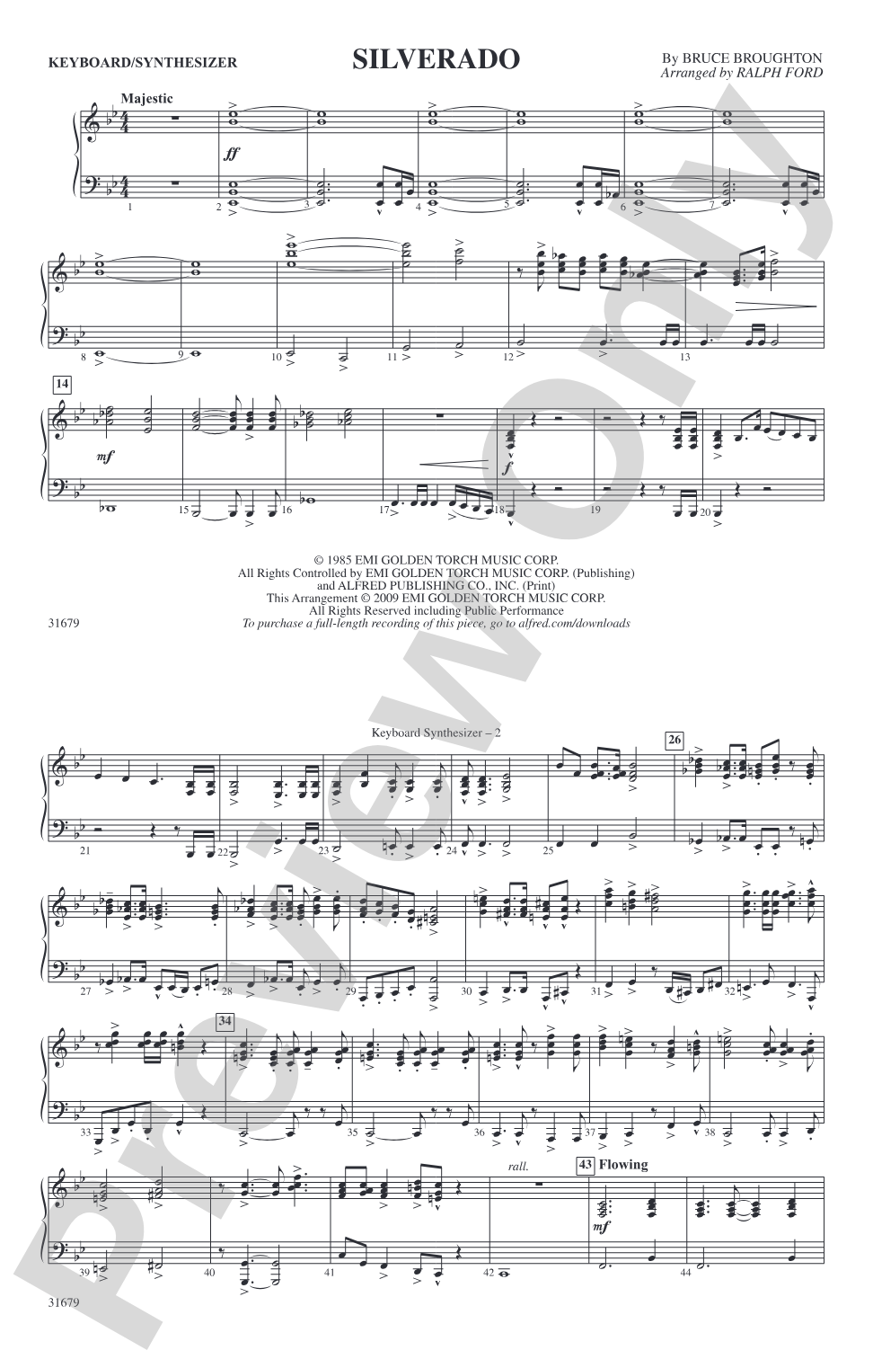 Silverado: Keyboard/Synthesizer