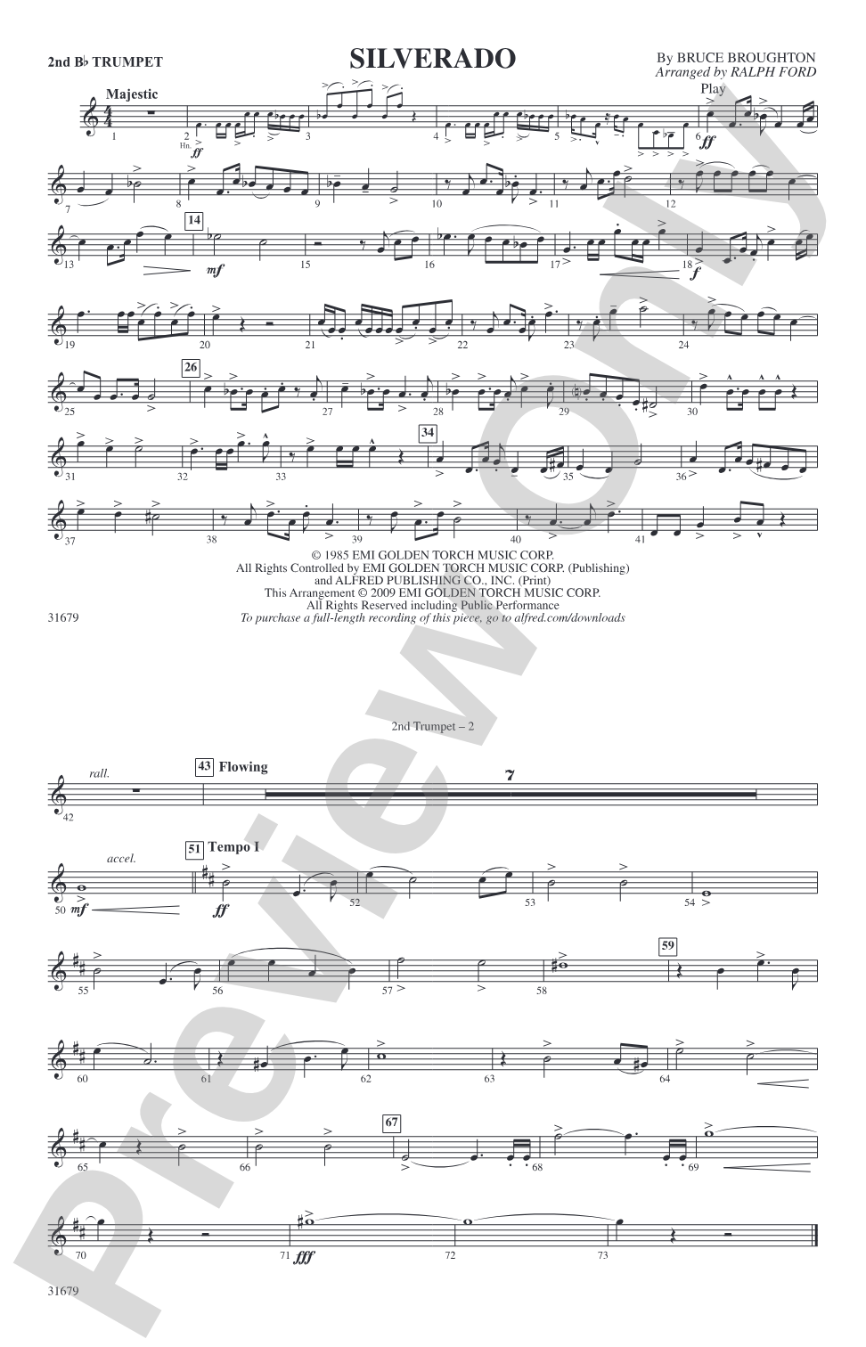 Silverado: 2nd B-flat Trumpet
