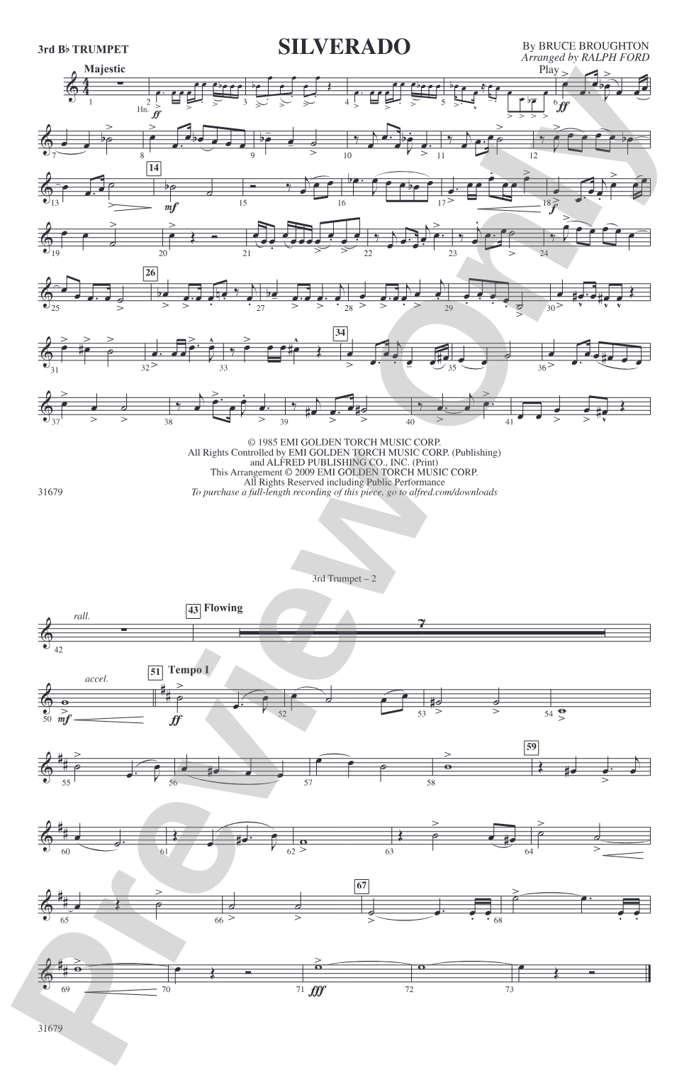 Silverado: 3rd B-flat Trumpet